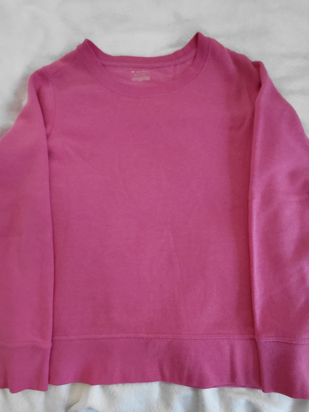 Tek Gear Womens Pink Crewneck Sweatshirt Fleece Pullover Size M EUC